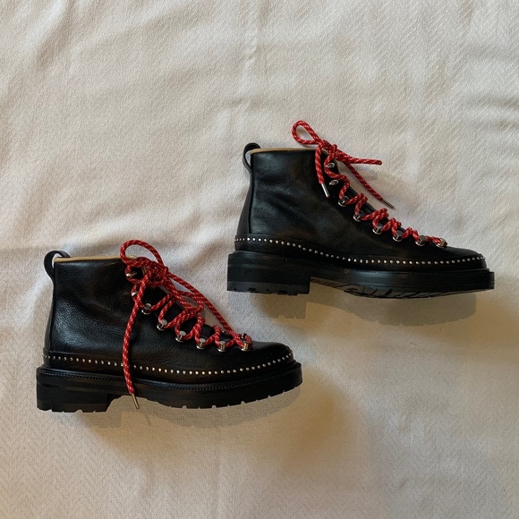Rag and Bone Compass Leather Studded Boots, Size 37, Black - Picture 6 of 15